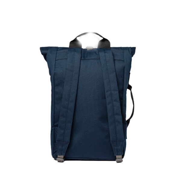 Sandqvist Dante Vegan Backpack Navy with Grey Webbing