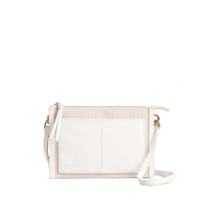 Ted Baker Handtas Aksia Canvas Cross Body Bag Ecru