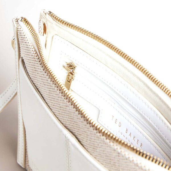 Ted Baker Handtas Aksia Canvas Cross Body Bag Ecru