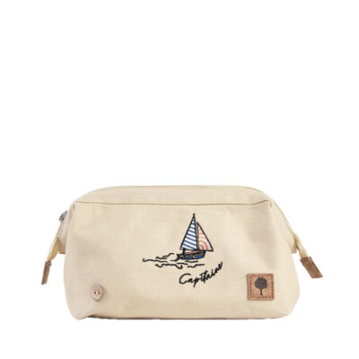 Faguo Washbag Petit Accessoire Cotton Beige