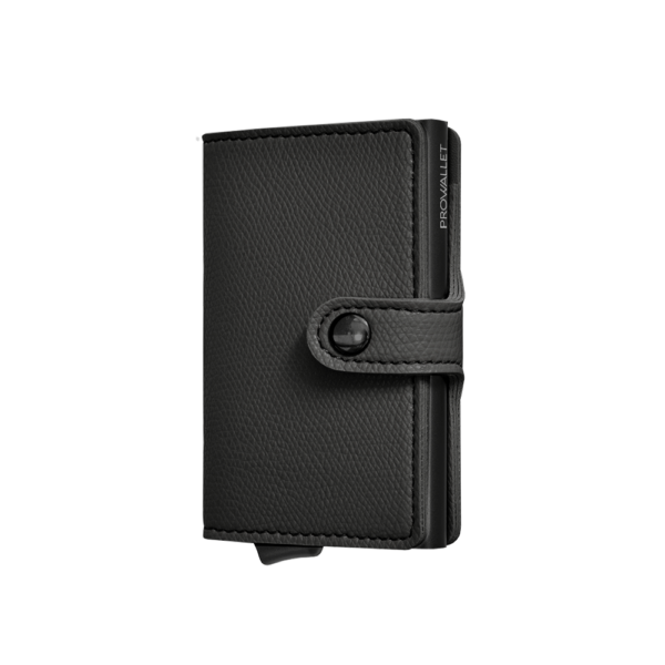 Prowallet Pasjeshouder Plus Ribbel Black