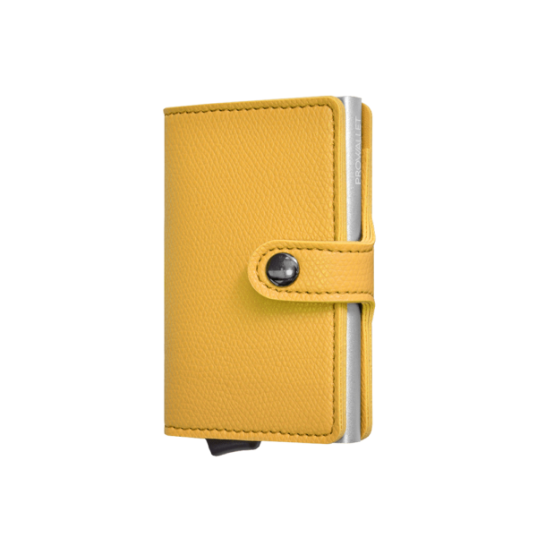 Prowallet Pasjeshouder Plus Ribbel Yellow