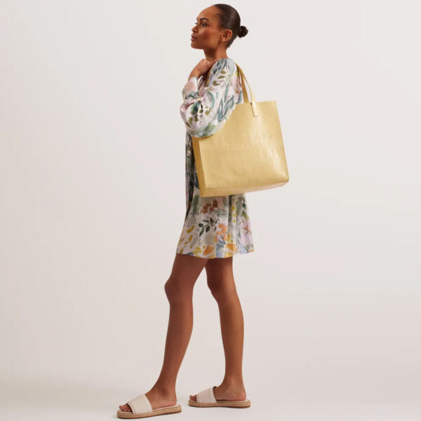 Ted Baker Croccon Croc Detail Large Icon Light Yellow
