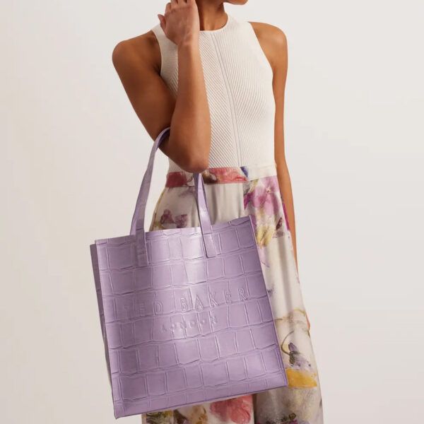 Ted Baker Croccon Croc Detail Large Icon Lilac