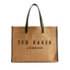 Ted Baker Pallmer Faux Raffia Large Icon Bag Natural