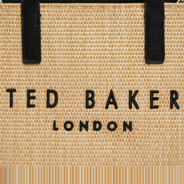Ted Baker Paolina Faux Raffia Small Icon Bag Natural