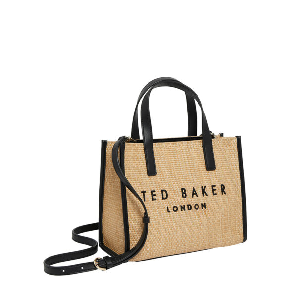Ted Baker Paolina Faux Raffia Small Icon Bag Natural