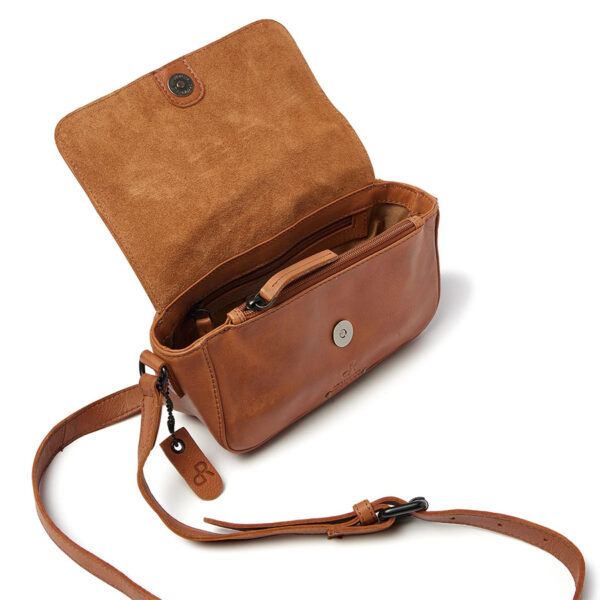 dR Amsterdam Tampa Schoudertas Camel