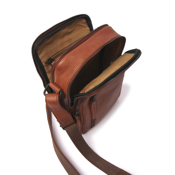 dR Amsterdam Tampa Schoudertas Camel