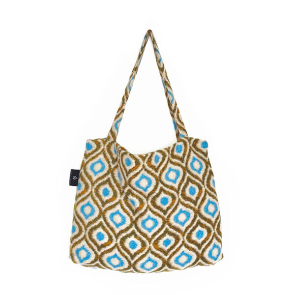 Retro Wooly Green Blue
