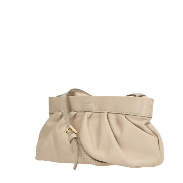 LouLou Essentiels Crossbody Clutch Sophie Beige Gold