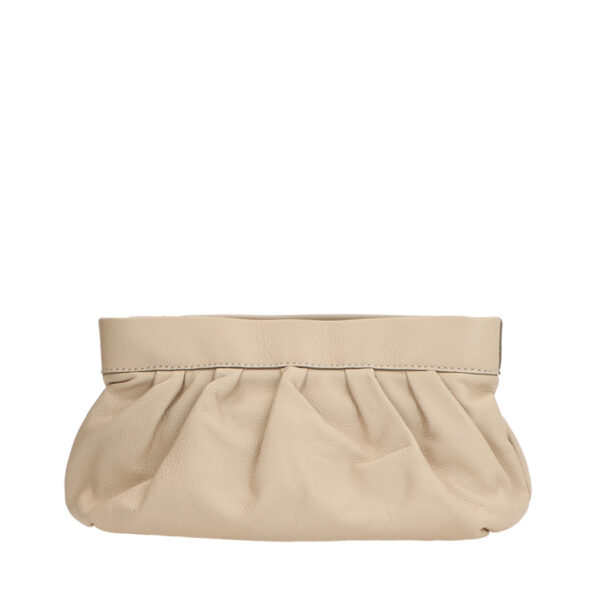 LouLou Essentiels Crossbody Clutch Sophie Beige Gold