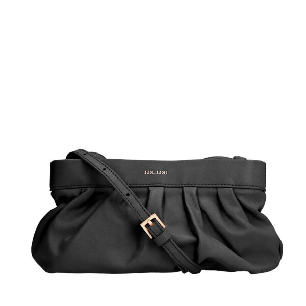 LouLou Essentiels Crossbody Clutch Sophie Black Gold