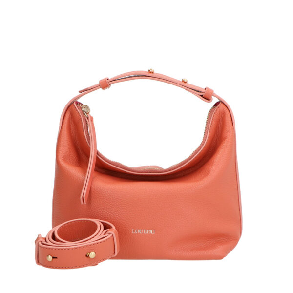 LouLou Essentiels Schoudertas Marie Abricot Gold