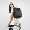 Bold Banana Roll Top Backpack Big Black