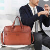 Genicci Berlin 15.6 inch Laptoptas Clark Cognac