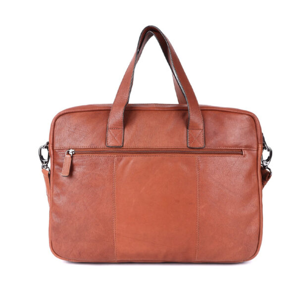 Genicci Berlin 15.6 inch Laptoptas Clark Cognac