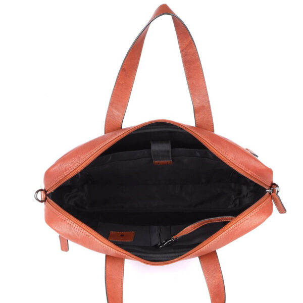 Genicci Berlin 15.6 inch Laptoptas Clark Cognac