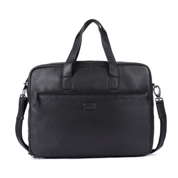 Genicci Berlin 15.6 inch Laptoptas Clark Zwart
