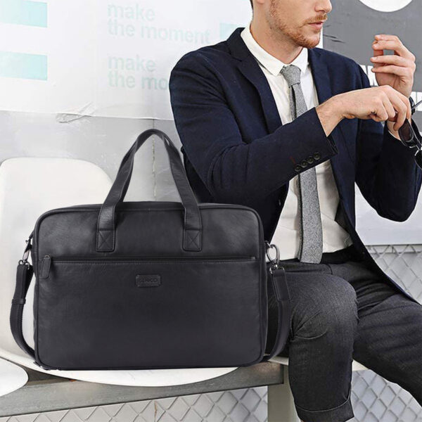 Genicci Berlin 15.6 inch Laptoptas Clark Zwart