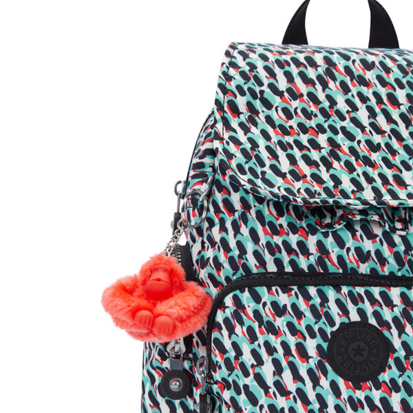 Kipling City Zip Mini Backpack Abstract Print