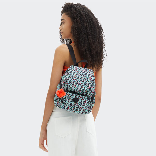 Kipling City Zip Mini Backpack Abstract Print