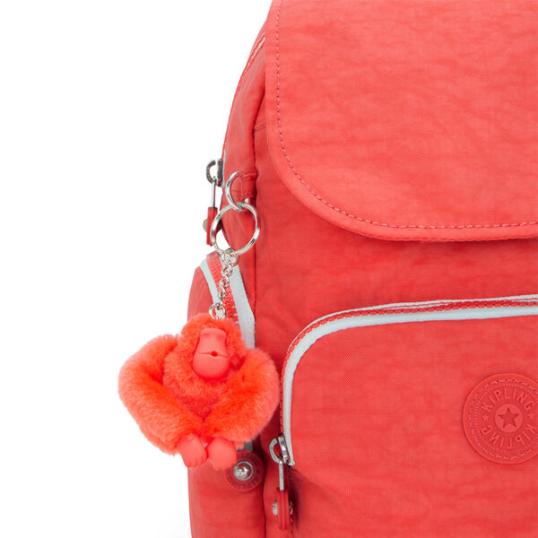 Kipling City Zip Mini Backpack Almost Coral