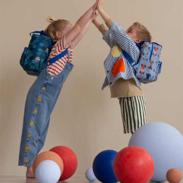Studio Ditte backpack small race cars blue
