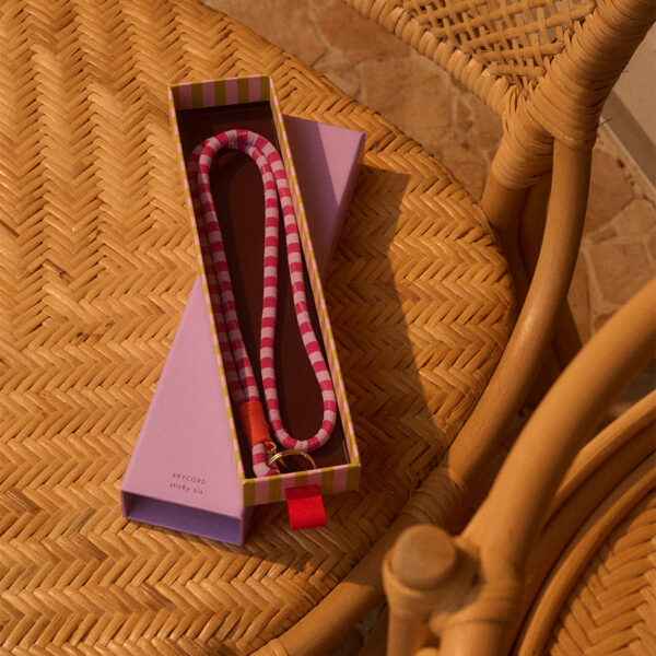 The Sticky Sis Club keycord | il sole | stripes Positano purple