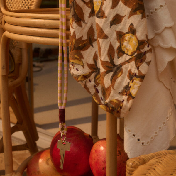 The Sticky Sis Club keycord | il sole | stripes lemon leaf