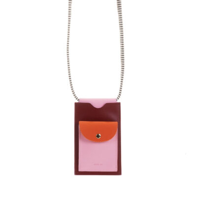 The Sticky Sis Club phone pouch | il sole | colore | cherry red + dolce pink + arancia orange