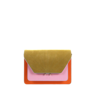 The Sticky Sis Club satchel | il sole | colore | arancia orange + dolce pink + lemon leaf