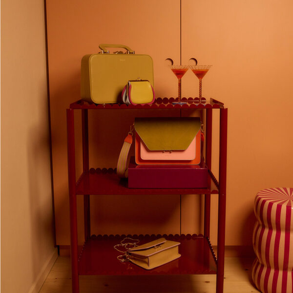 The Sticky Sis Club satchel | il sole | colore | arancia orange + dolce pink + lemon leaf