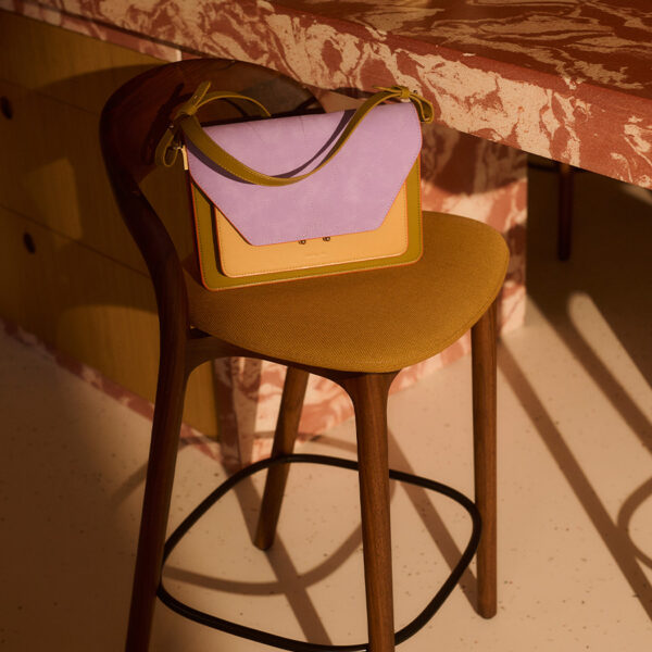 The Sticky Sis Club satchel | il sole | colore | costa green + affogato beige + sunset lilac