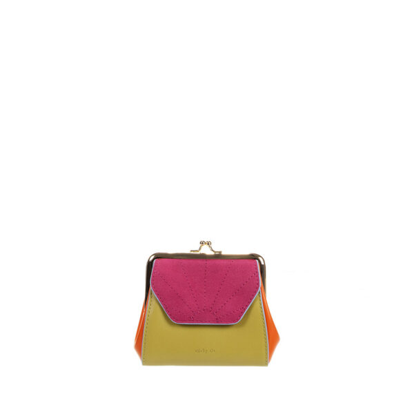 The Sticky Sis Club wallet | il sole | colore | lemon leaf + arancia orange + Positano purple