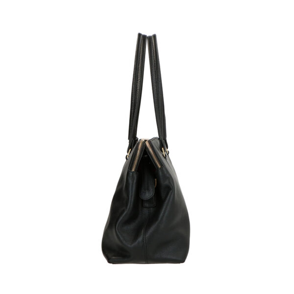 LouLou Essentiels Laptoptas Olivia Black Gold