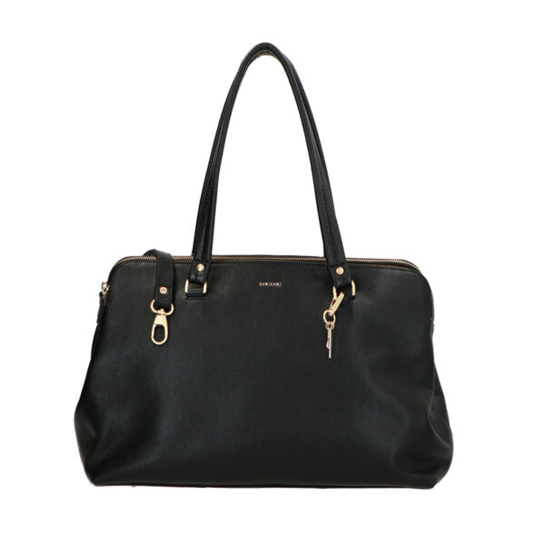 LouLou Essentiels Laptoptas Olivia Black Gold