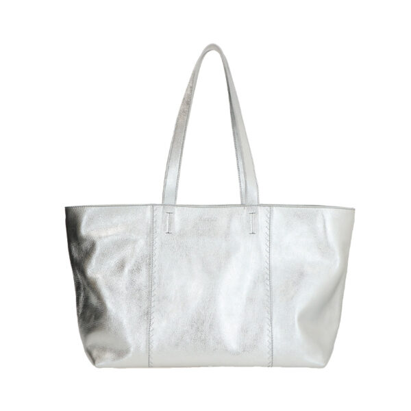 LouLou Essentiels Schoudertas Valerie Silver Silver