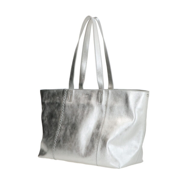 LouLou Essentiels Schoudertas Valerie Silver Silver