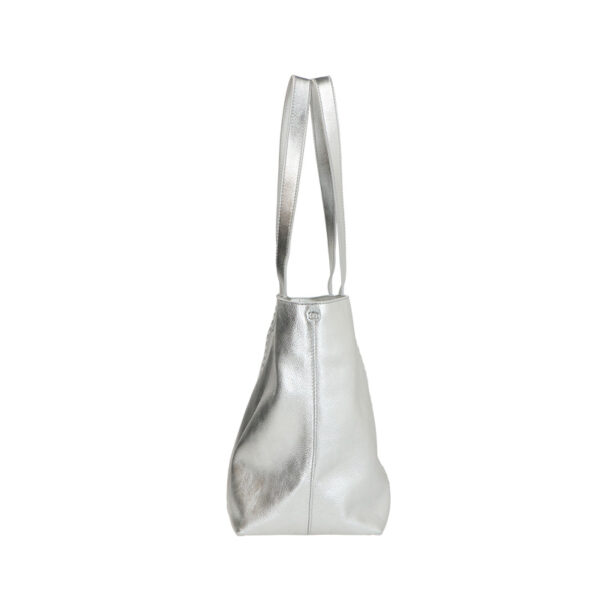 LouLou Essentiels Schoudertas Valerie Silver Silver