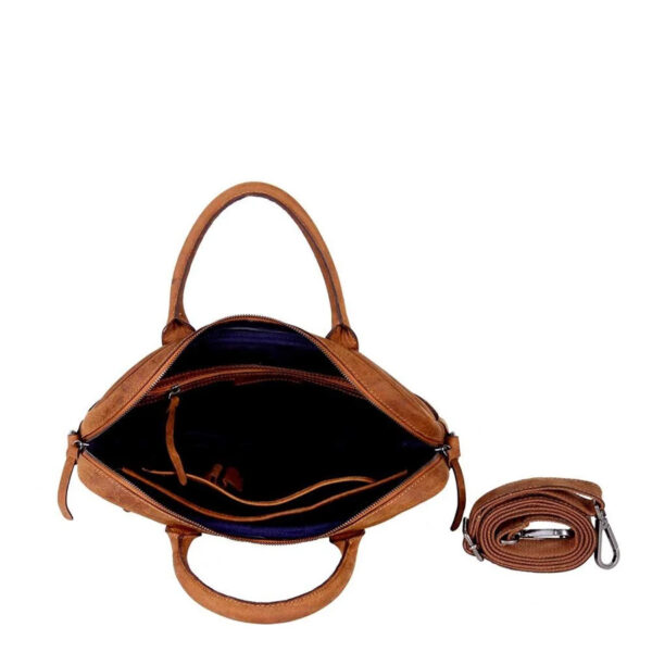 DSTRCT Wall Street 15" Laptop Bag Cognac