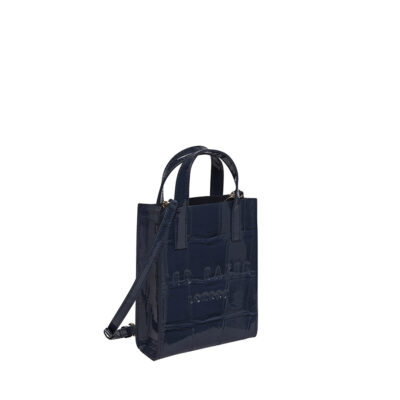 Ted Baker Gatocon Mini Imitation Croc Icon Bag Dark Blue