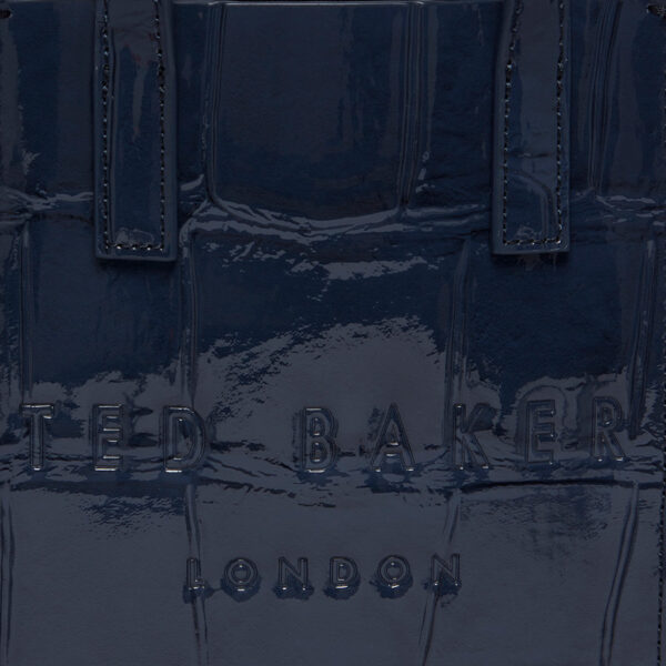 Ted Baker Gatocon Mini Imitation Croc Icon Bag Dark Blue