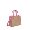 Ted Baker Paolina Faux Raffia Small Icon Bag Bright Pink