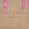 Ted Baker Paolina Faux Raffia Small Icon Bag Bright Pink