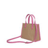 Ted Baker Paolina Faux Raffia Small Icon Bag Bright Pink