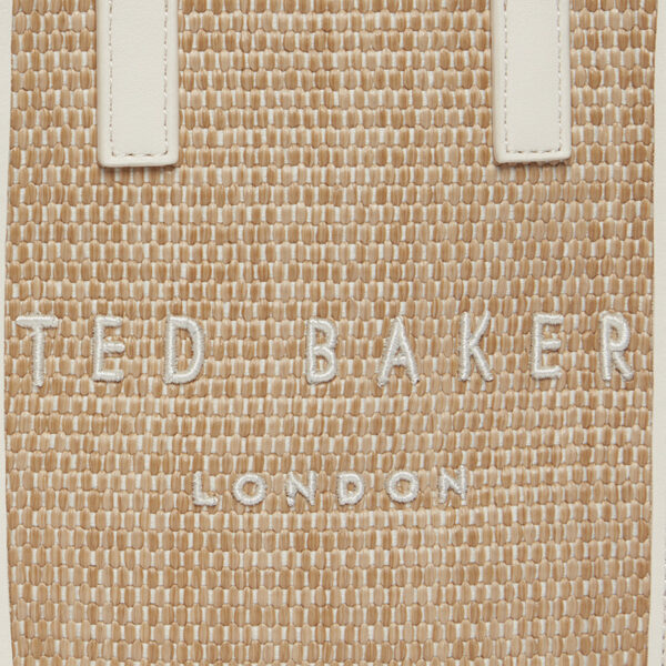 Ted Baker Paulii Faux Raffia Mini Icon Bag Ecru