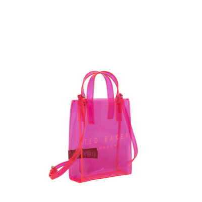 Ted Baker Sheacon Transparent Nano Icon Bag Bright Pink
