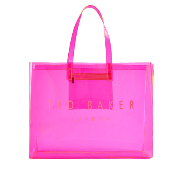 Ted Baker Sheakon Transparent Extra Large Icon Bag Bright Pink