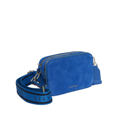 Ted Baker Stunnas Branded Webbing Mini Camera Bag Bright Blue